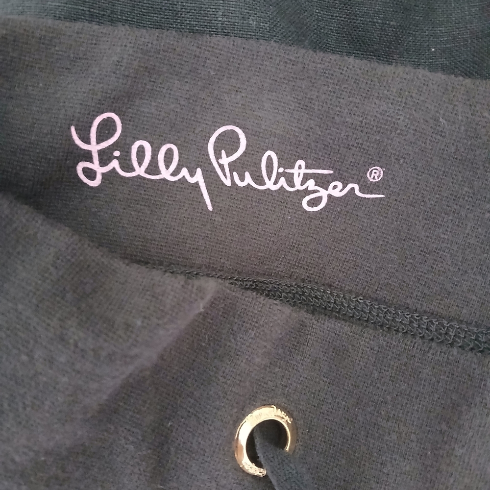 Lilly Pulitzer Charcoal Wide Leg Pants - Picture 7 of 9